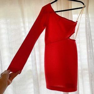 BCBGeneration One-Shoulder Dress with Cut-Out